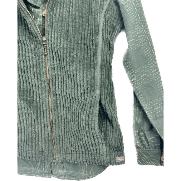 Woolrich Corduroy Vest and Matching Shirt 2 Piece Green Spruce NWT Womens Sz XS - Picture 5 of 16